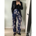 New Arrivals Floral Printed Long Loose Women's Pants